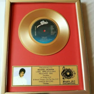 Michael Jackson - Thriller Disc replică auriu