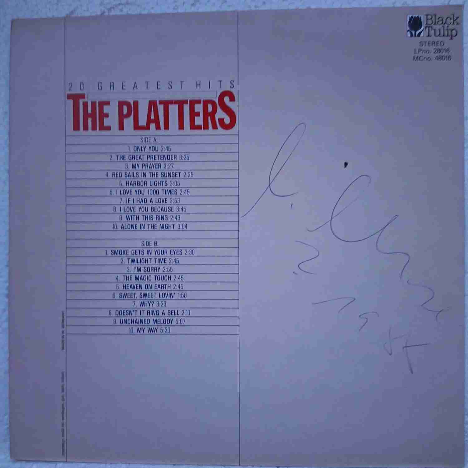 The Platters – 20 Greatest Hits - Disc VINIL LP VG+ - imagine 3
