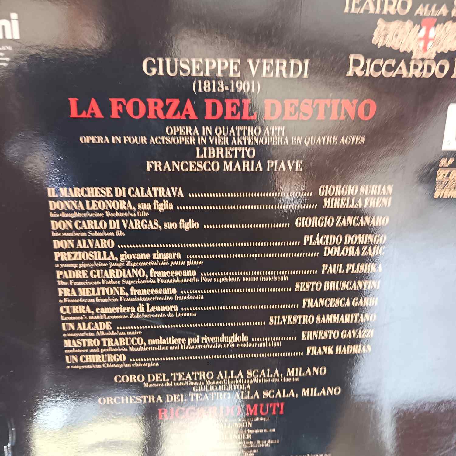 Verdi – La Forza Del Destino – Domingo, Freni, Muti - Box Set - Disc VINIL 3LP VG+++ - imagine 3