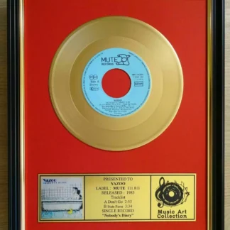 Yazoo – "Nobody's Diary" Disc replică auriu