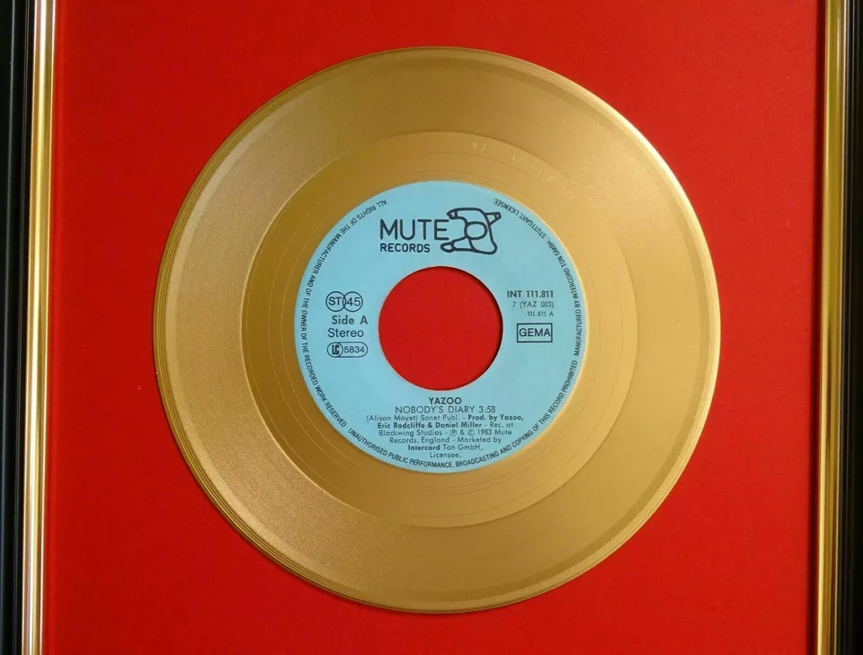 Yazoo – "Nobody's Diary" Disc replică auriu - imagine 2