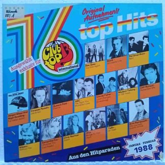 16 Top Hits  Januar · Februar 1988 - Disc VINIL LP  EX  Modern Talking, Sandra, Bomb The Bass, Erasure, Elton John, Milli Vanilli