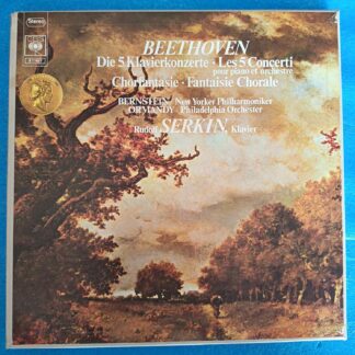 Beethoven – Die Fünf Klavierkonzerte / Chorfantasie C-moll Op. 80 – CBS – Box Set - Disc VINIL 4LP VG+