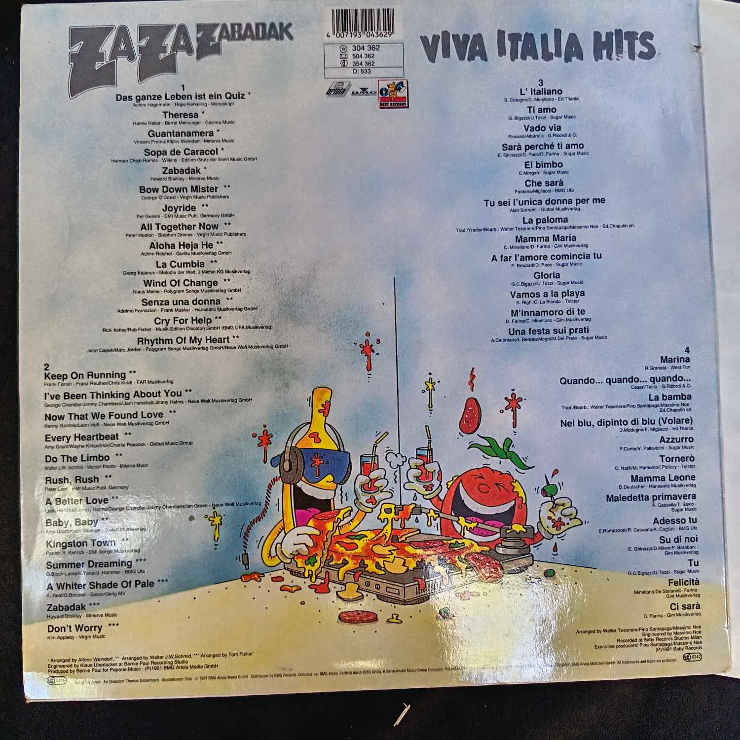The Crazy Banana Gang – Za Za Zabadak - Disc VINIL 2LP VG VG+ - imagine 2