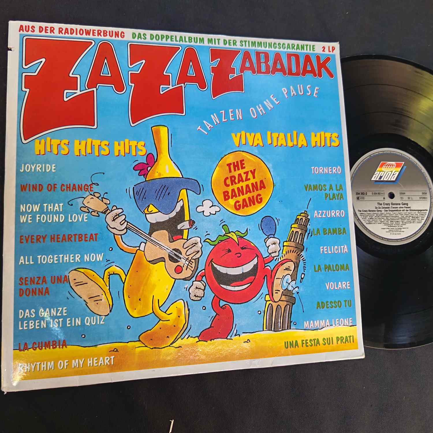 The Crazy Banana Gang – Za Za Zabadak - Disc VINIL 2LP VG VG+